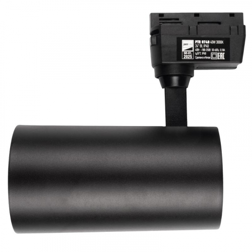 Светильник светодиодный трековый PTR 0740 40Вт 3000К IP40 24град. BL черн. Pro JazzWay 5018648 фото 5