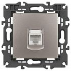 Розетка компьютерная Elegance 14-3107-16 RJ45 титан Эра Б0065764