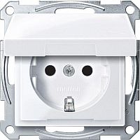 Механизм розетки СП Merten с защ. крышкой защ. шторки с заземл. IP44 SchE MTN2310-0325