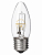 Лампа галогенная "Свеча" прозрачная 42 Вт-230 В-Е27 TDM