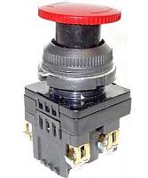 Выключатель кнопочный КЕ-201 У2 исп.1 2з гриб с фиксацией IP54 10А 660В красн. Электротехник ET561479