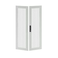 Дверь двустворчатая для IT-CQE 1800х800 перфорир. RAL7035 DKC RGITCPMD1880
