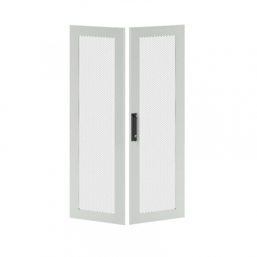 Дверь двустворчатая для IT-CQE 1600х600 перфорир. RAL7035 DKC RGITCPMD1660