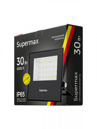 Прожектор светодиодный Supermax SPR 30Вт 6500К 3000лм IP65 КОСМОС S_PR_LED_30 фото 2