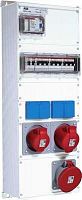 Бокс M63/2JFB CTFL с розетками и фланцами в сборе металл IP44 ABB 2CMA100024R1000