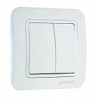 Выключатель 2-кл. 1п 1мод. СП Lillium 10А IP20 бел./бел. Makel 70003