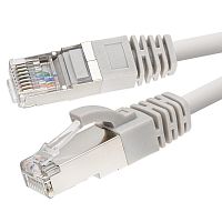 Патч-корд SUPRLAN FTP 6 4х2 24AWG (7х0.2мм) Cu LSZH 0.3м сер. SUPRLAN 10-0712