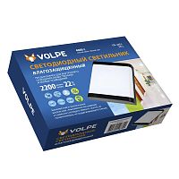 Светильник светодиодный ULW-Q280 22W/4000K/S02 IP65 22Вт 4000К IP65 200х160х58мм прямоугольник промышлен. накладной влагозащ. опал. рассеив. бел.; корпус черн. Volpe UL-00006711