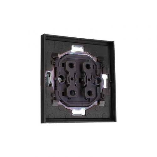 Переключатель проходной 2-кл. СП STRONG 10А графит Kranz KR-78-0709-6 фото 6