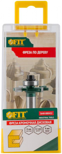 Фреза кромочная дисковая с нижним подшипником DхHхL=32х4х50мм FIT 3640-080432 фото 4
