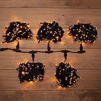 Гирлянда светодиодная "LED ClipLight" 5 нитей х20м 665LED желт. 50Вт 24В IP65 эффект мерцания flashing бел. трансф. в компл. Neon-Night 323-601