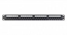 Патч-панель 19дюйм 1U кат.5E 24 порта Essential Line NIKOMAX NMC-RP24UD2-ES-1U-BK