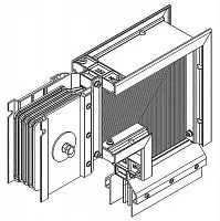 Секция угловая вниз 1250А Al 3L+N+PER IP55 тран. IEK LB-1250A4-35-F-LD