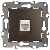Розетка компьютерная Эра12 12-3107-13 RJ45 бронз. Эра Б0019351