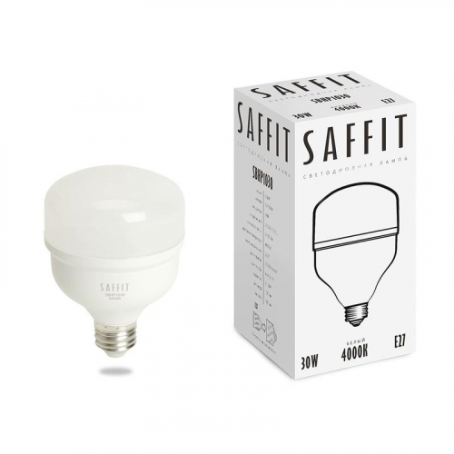 Лампа светодиодная SBHP1030 30Вт T80 4000К E27 230В SAFFIT 55090