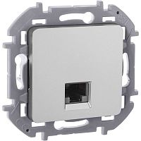 Розетка компьютерная Inspiria RJ45 кат.6 UTP механизм алюм. IEK 673832