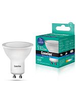 Лампа светодиодная LED7-GU10/865/GU10 7Вт рефлектор матовая 6500К холод. бел. GU10 510лм 220В Camelion 14401
