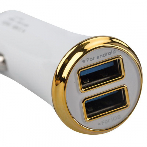 Автозарядка в прикуриватель 2хUSB с индикацией (АЗУ) 1000+2100мА бел. Rexant 18-1938 фото 7