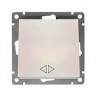 Переключатель перекрестный 1-кл. СП Афина 10А IP20 механизм жемчуж. UNIVersal A0024-Obr