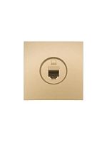 Розетка компьютерная 1-м СП ZIMA IP20 механизм зол. LEZARD 704-3688-139