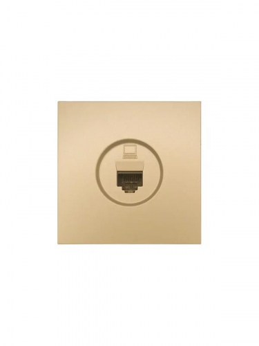Розетка компьютерная 1-м СП ZIMA IP20 механизм зол. LEZARD 704-3688-139