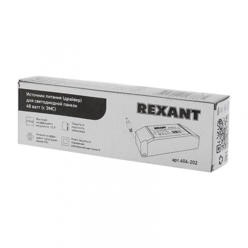 Источник питания (драйвер) для ультратонкой панели мощностью 48Вт (EMC) Rexant 606-202 фото 3