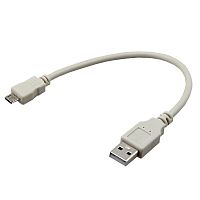 Шнур micro USB (male) - USB-A (male) 0.2M (уп.10шт) Rexant 18-1162
