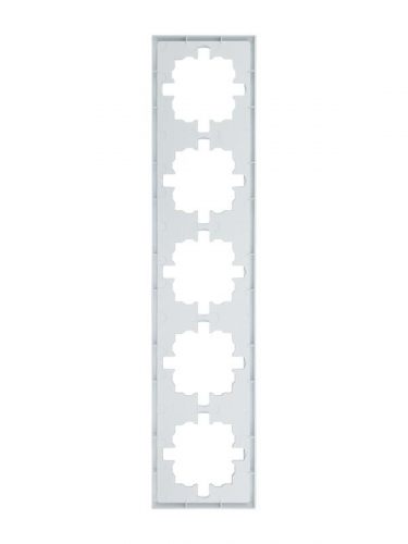 Рамка 5-м ZIMA горизонт. бел. LEZARD 704-0200-150 фото 2