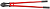 Болторез HRC 58-59 900мм красн. FIT 41690