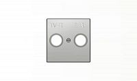Накладка для TV-R-SAT розетки SKY нерж. сталь ABB 2CLA855010A1401