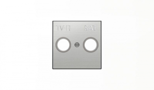 Накладка для TV-R-SAT розетки SKY нерж. сталь ABB 2CLA855010A1401