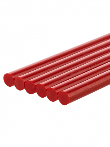 Клеевые стержни универсальные красные, 7 мм x 100 мм, 6 шт, "Алмаз" TDM фото 3