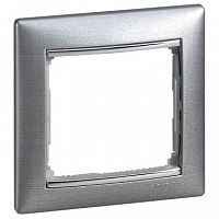 Рамка 1-м Valena матов. алюм. (блист.) IEK 694353