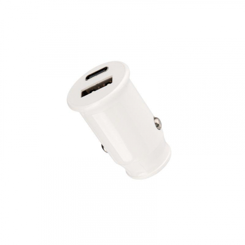 Автозарядка в прикуриватель АЗУ USB-A+USB-C 2.4А бел. Rexant 18-2229 фото 6