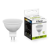 Лампа светодиодная LB-560 9Вт MR16 4000К G5.3 230В FERON 25840