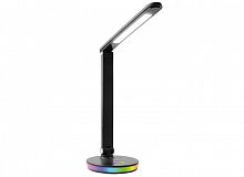 Светильник светодиодный настольный UF-822 C02 7Вт димм. 3 цвет. темп. RGB ночник черн. Ultraflash 15177