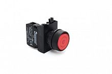 Кнопка нажимная круглая красн. с фиксацией EMAS CP100FK