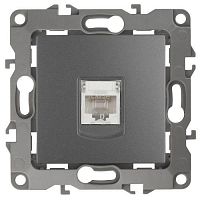 Розетка компьютерная Эра12 12-3107-12 RJ45 графит Эра Б0019350