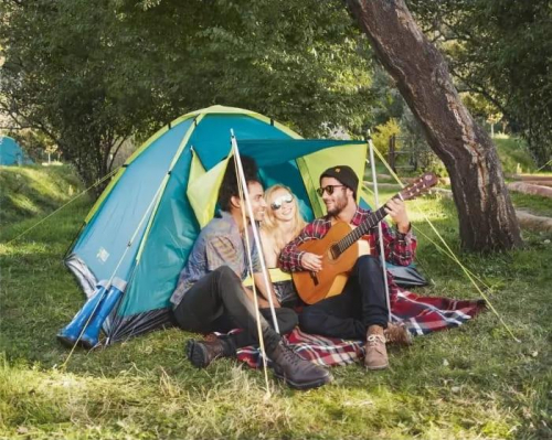 Палатка 3-местная однослойная Coolground3 210х210х120см (68088) Bestway 6942138969740 фото 2
