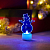 Фигура светодиодная "Снеговик в шляпе" 10см 1LED RGB 0.1Вт 4.5В IP20 на подставке элементы питания 3хAG13(LR44) (в компл.) Neon-Night 501-043