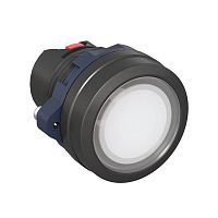 Головка кнопки плоская прозрачная с фиксацией бел. DKC M22P-FLLWP