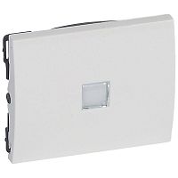 Клавиша для выкл. с подсветкой бел. Galea-Деко Leg 777011