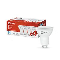 Лампа светодиодная LED-JCDRC-VC 4PACK 14Вт 230В GU10 6500К 1260лм (уп.4шт) IN HOME 4690612055886