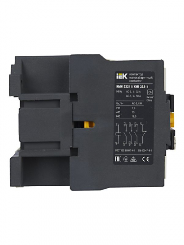Контактор КМИ-23211 32А 230В/АС3 1НЗ KARAT IEK KKM21-032-230-01 фото 4