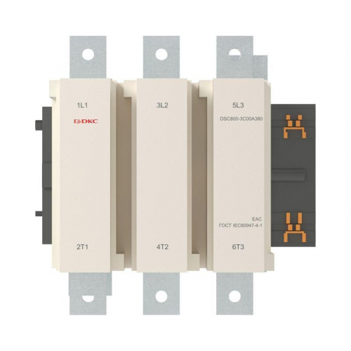 Контактор магнитный DSC800-3C00A380 800А 400кВт (AC3) 380В AC DKC DSC800-3C00A380
