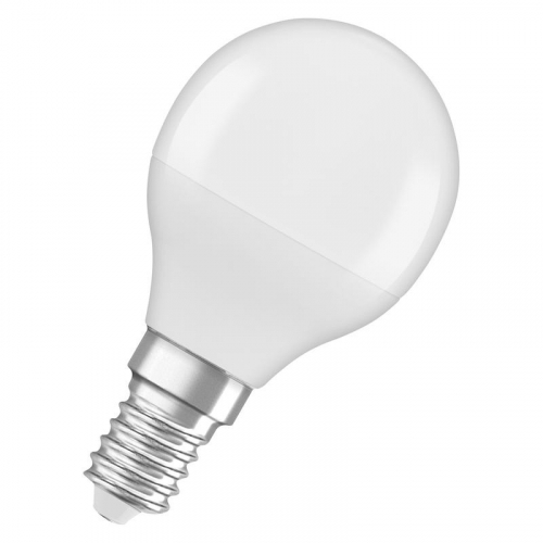 Лампа светодиодная LED Star 5.5Вт P матовая 4000К нейтр. бел. E14 470лм 220-240В угол пучка 200град. (замена 40Вт) OSRAM 4058075430815