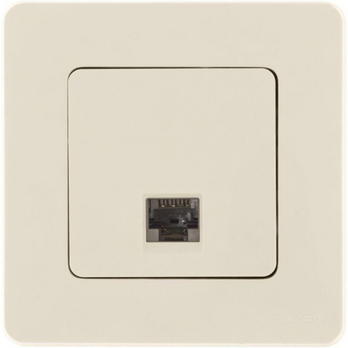 Розетка компьютерная Inspiria RJ45 кат.6 UTP механизм сл. кость IEK 673831 фото 2