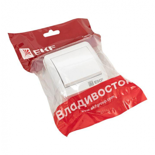 Выключатель ОП Владивосток 10А IP54 бел. PROxima EKF EQR16-021-30-54 фото 2