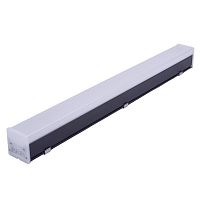 Светильник светодиодный ULO-N10A-20W/4000K/L60 IP40 BLACK 20Вт 4000К IP40 2000лм 60см линейный подвесной алюм. черн. TM Uniel UL-00013253