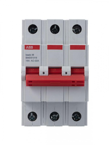 Выключатель нагрузки мод. 3п 16А Basic M BMD51316 ABB 2CDD643051R0016 фото 2